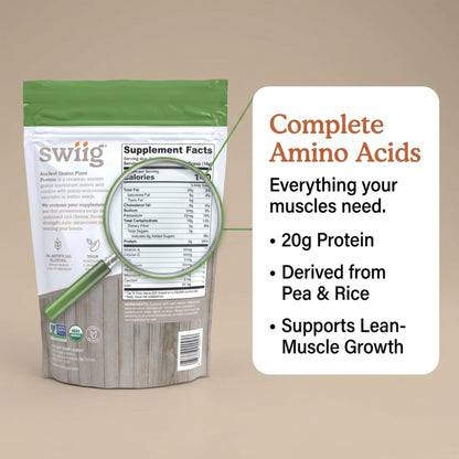 Organic Chocolate Ancient Grains Plant Protein