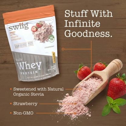 Strawberry Daily Whey Protein Matrix - swiig