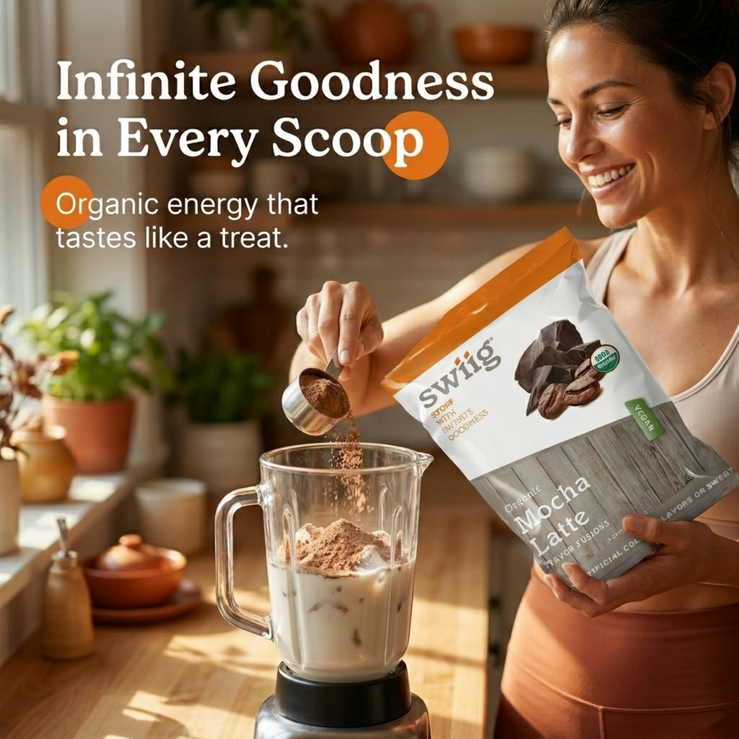 Organic Mocha Latte Powder | swiig