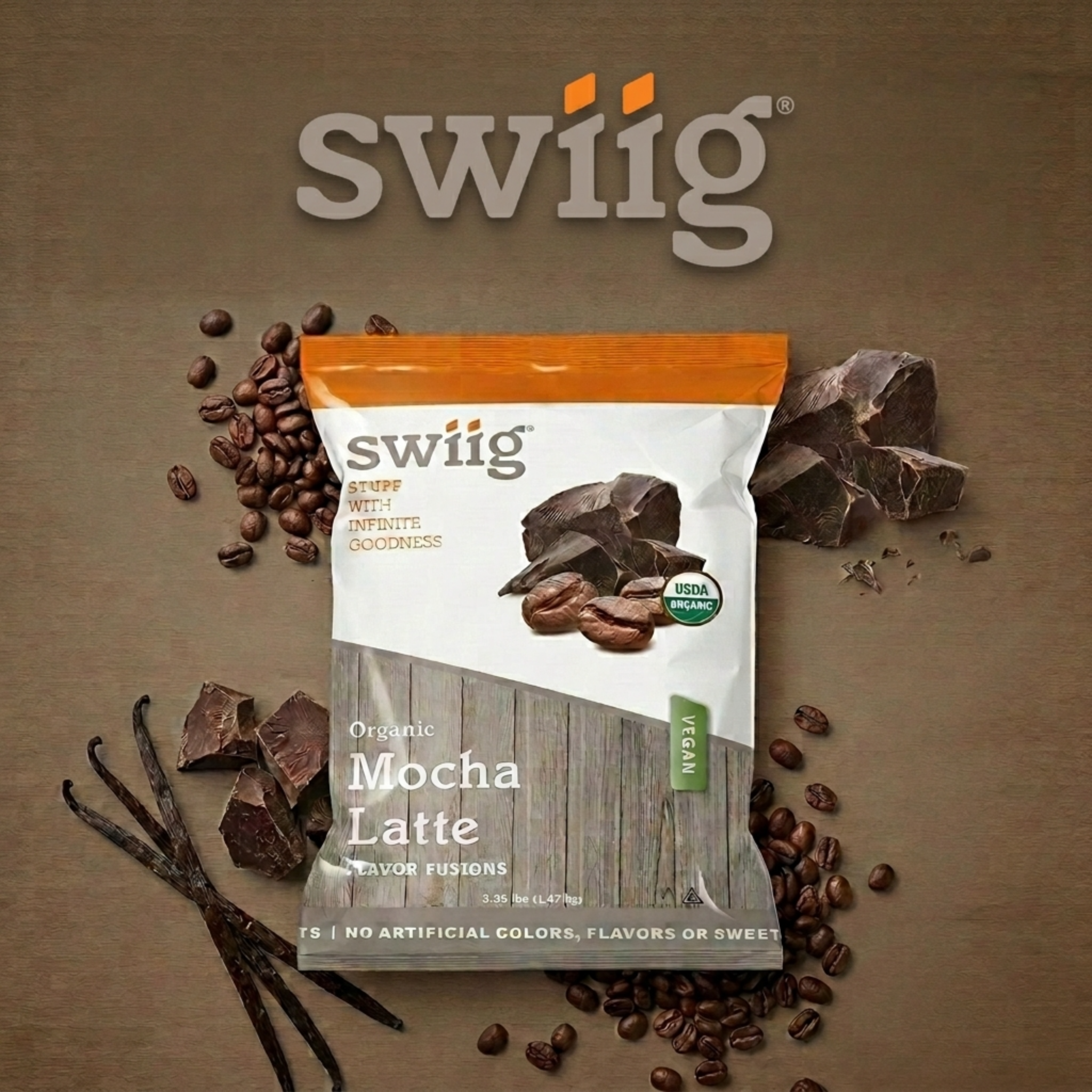 Organic Mocha Latte Powder | swiig