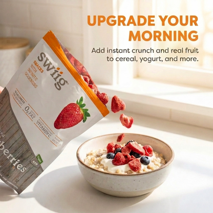 Freeze-Dried, Diced Strawberries 205g - swiig