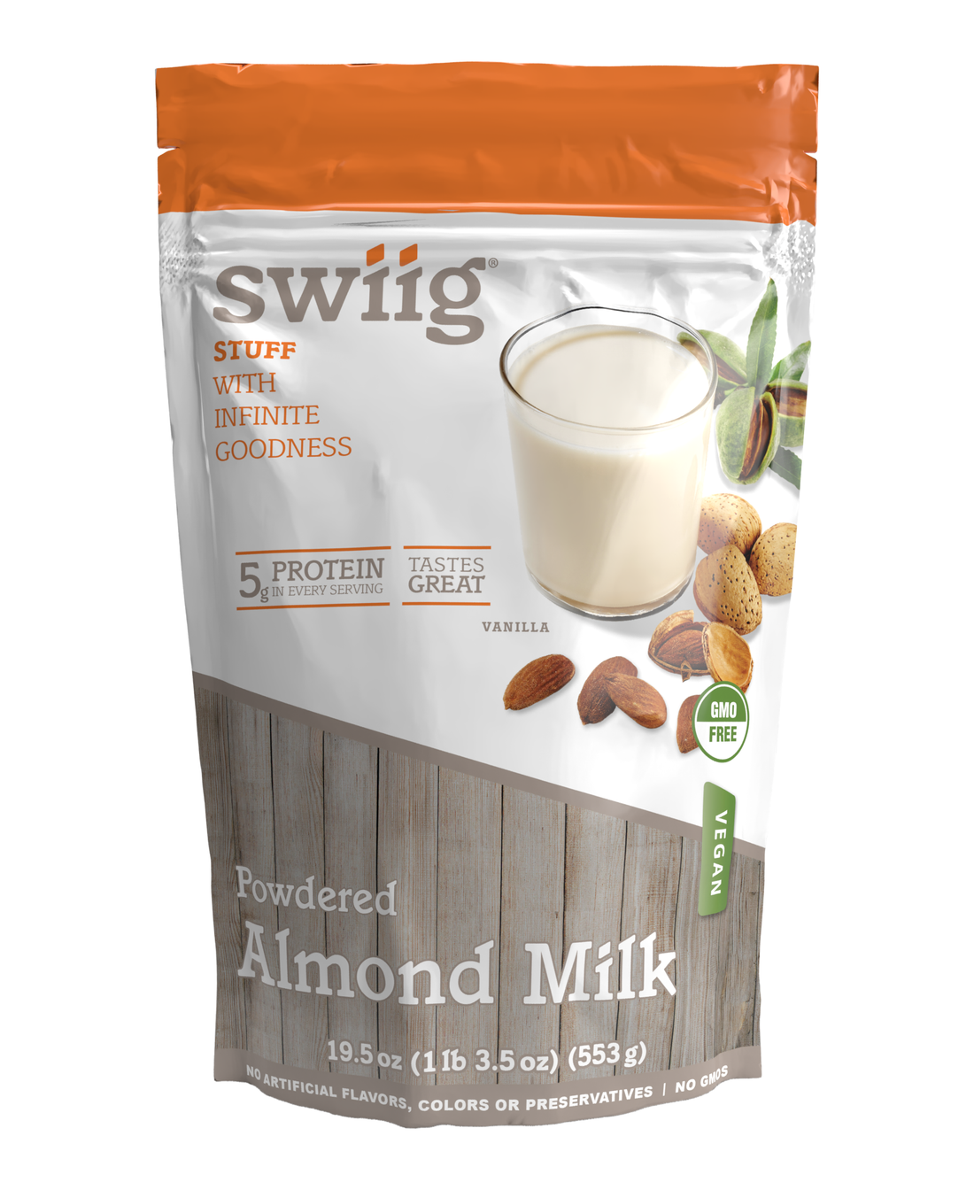 Almond milk powder bag