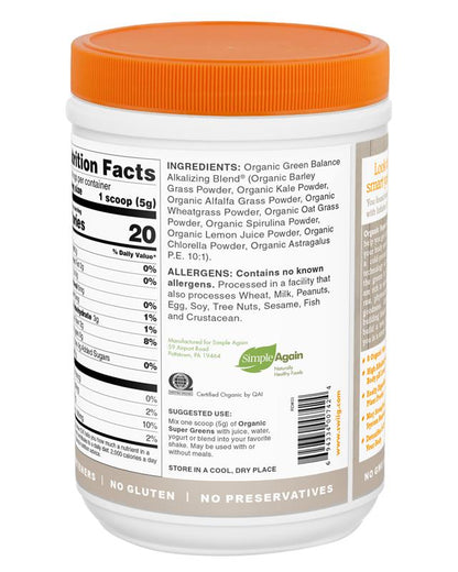 Organic Super Greens Powder - swiig