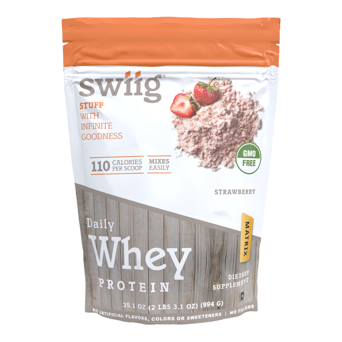 Strawberry Daily Whey Protein Matrix - swiig