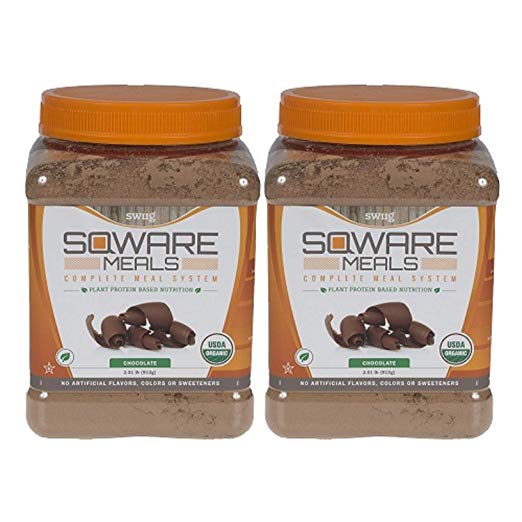 Organic Chocolate SQWARE MEALS - Complete Meal System, Plant Protein Based - swiig