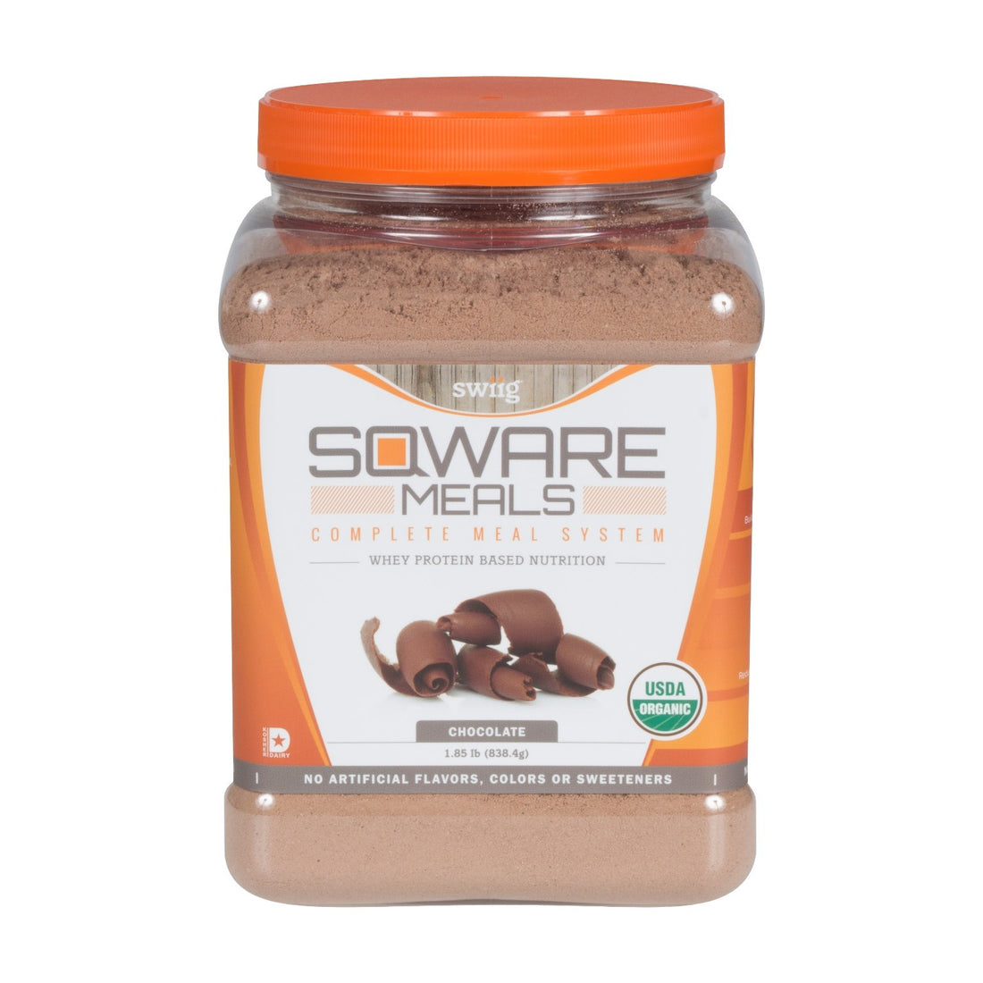 Organic Chocolate SQWARE MEALS - Complete Meal System, Whey Protein Based - swiig
